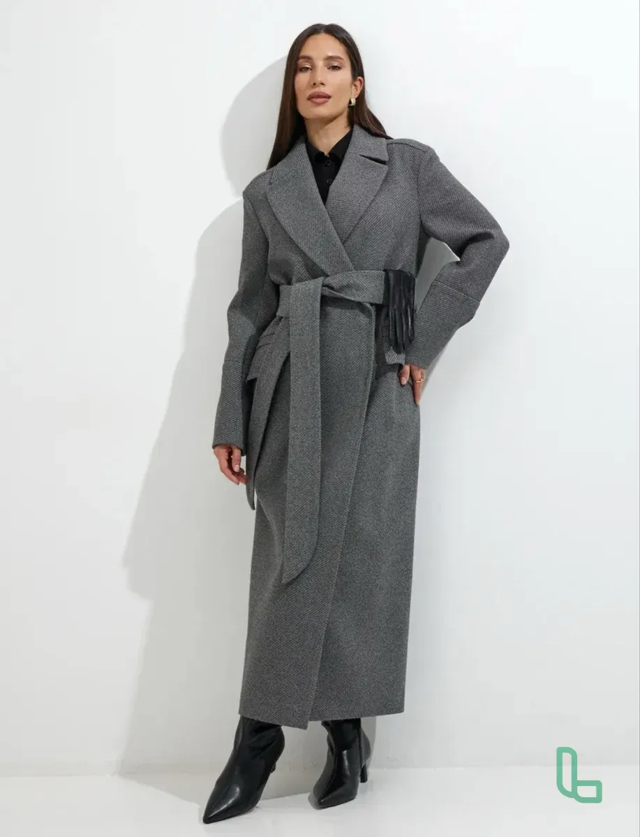 Пальто демисезонное длинное стильное