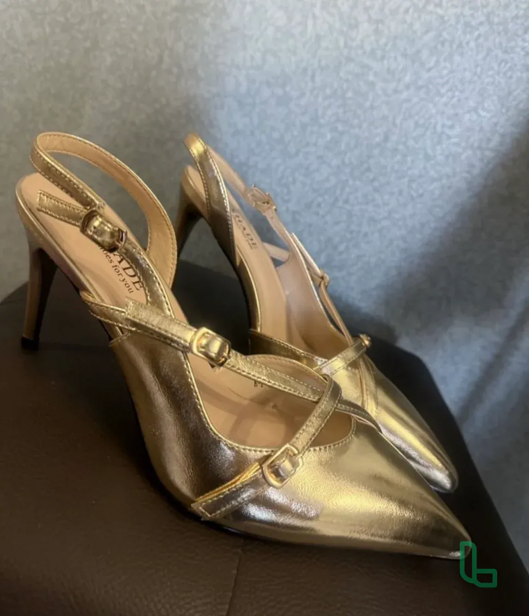 Туфли Золотые Р 38