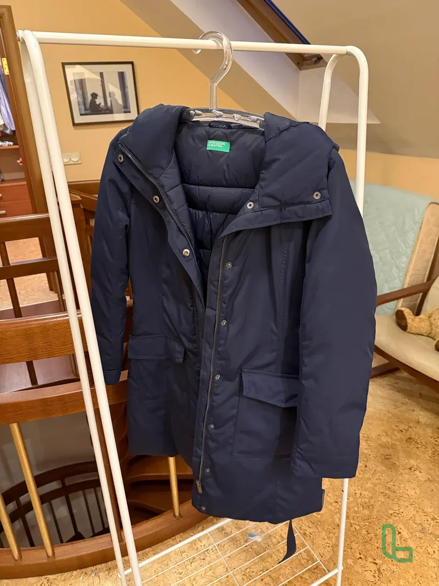 Пуховик Benetton с поясом