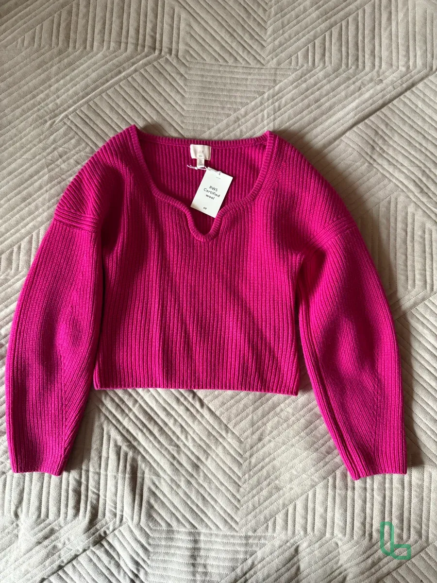 Новый джемпер H&M 100% шерсть S