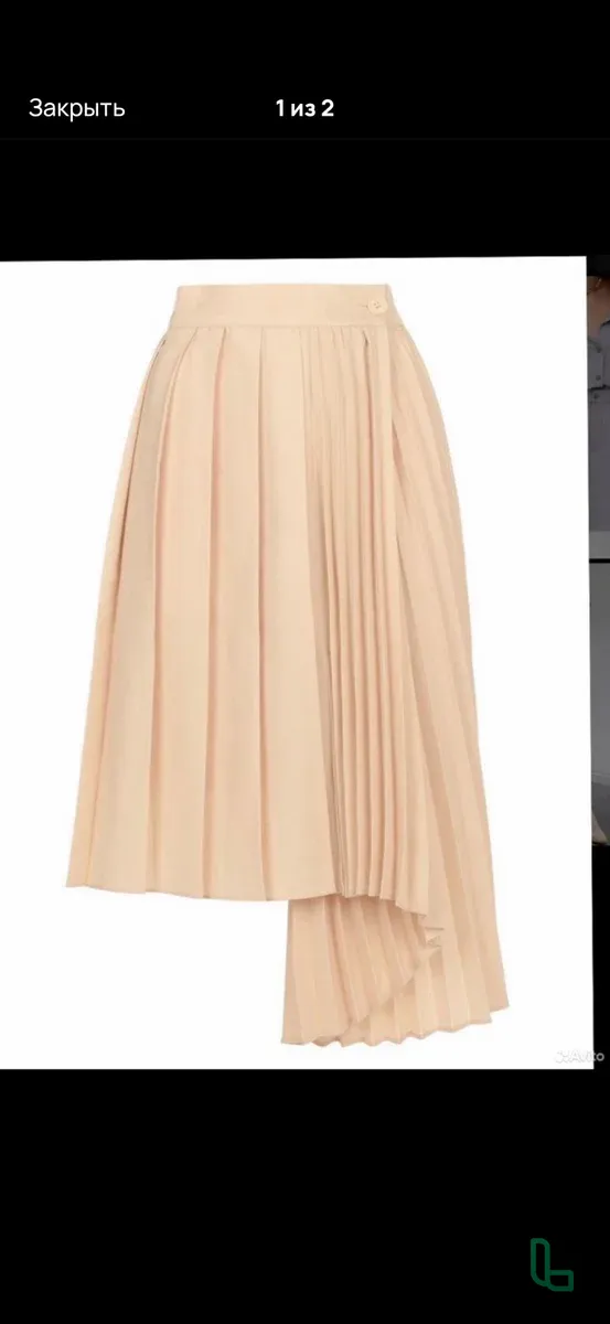 Юбка ассиметричная плиссе love republic