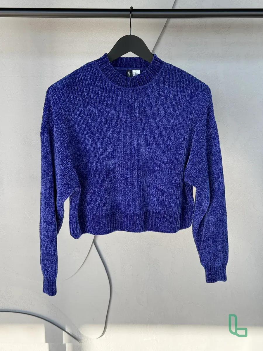 H&M укороченный вязаный свитер оригинал