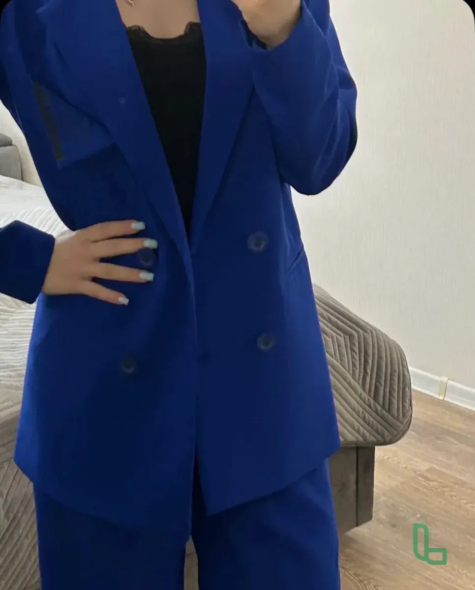 Костюм Двойка Женская Синяя