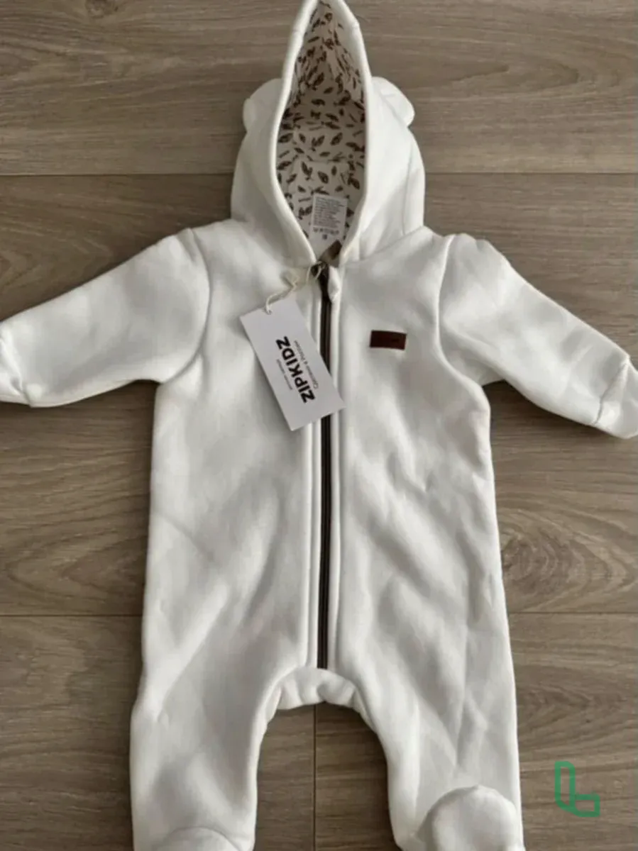 Комбинезон для новорожденных с начесом(мишка)