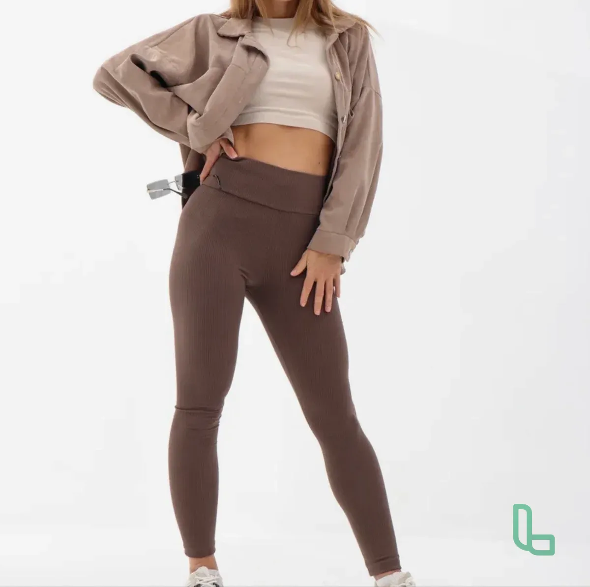 Леггинсы В Рубчик