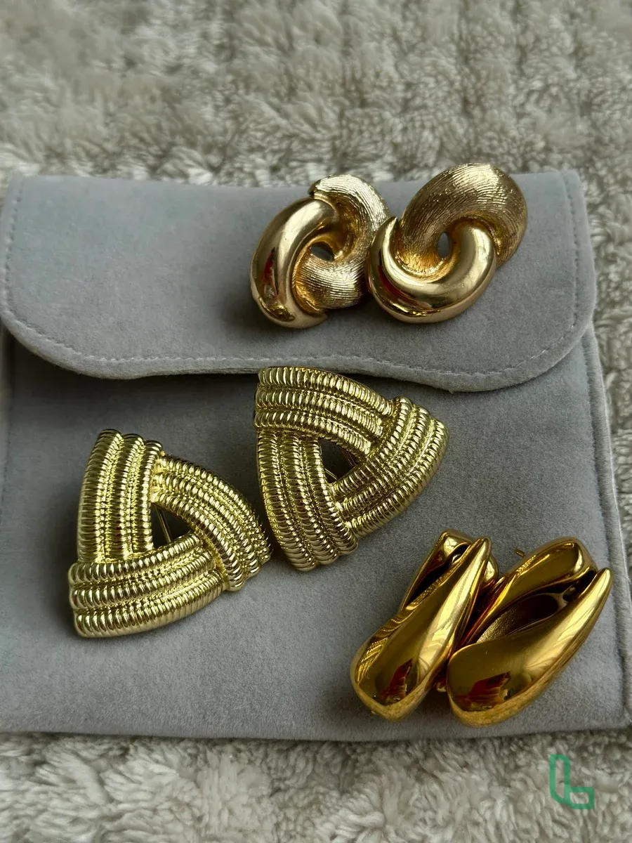 Серьги Бижутерия Золотые