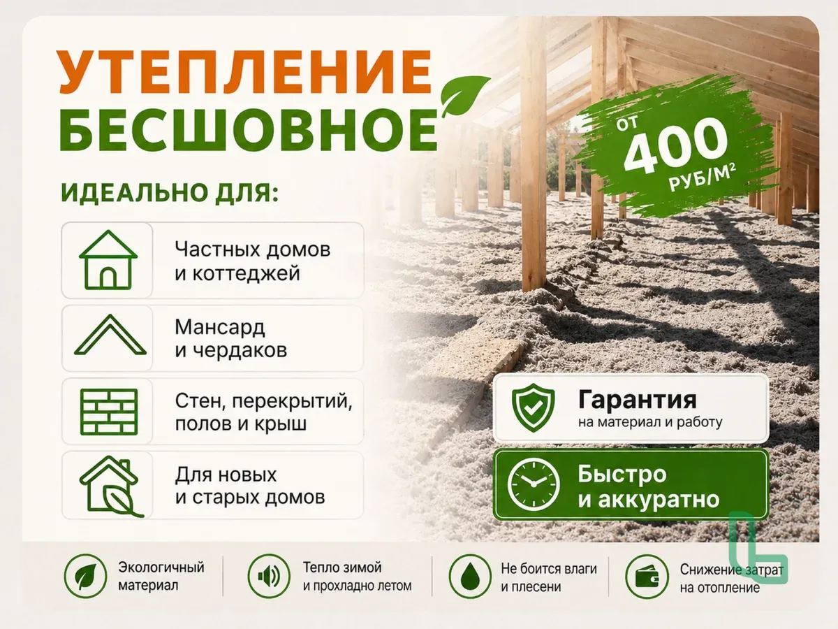 Эковата для утепления каркасного дома