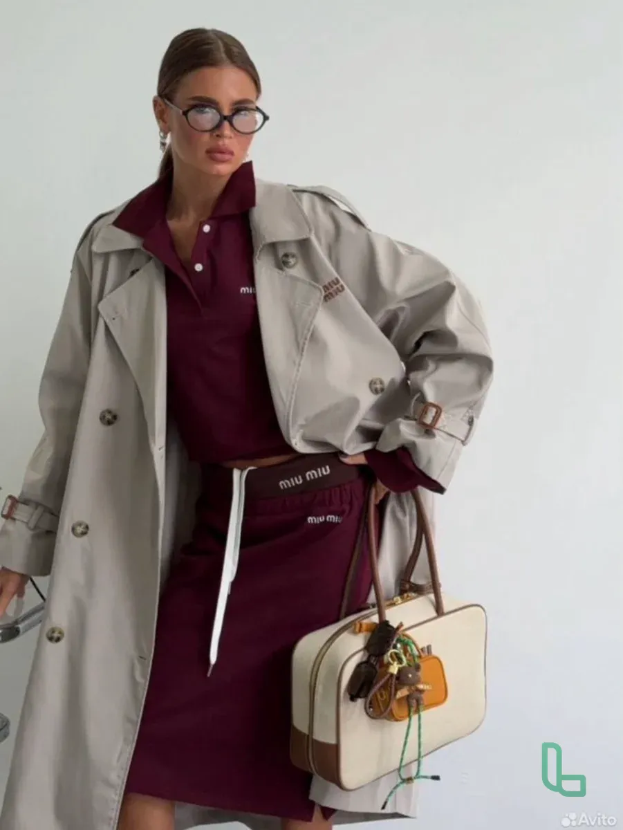 Костюм Miu Miu женскмй в цвете бордо