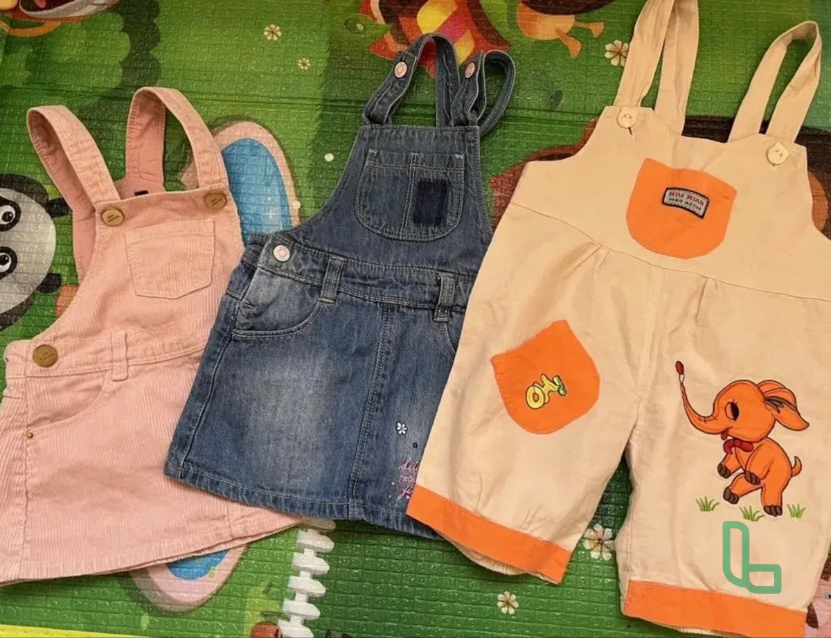 Джинсовые комбинезоны юбки детские