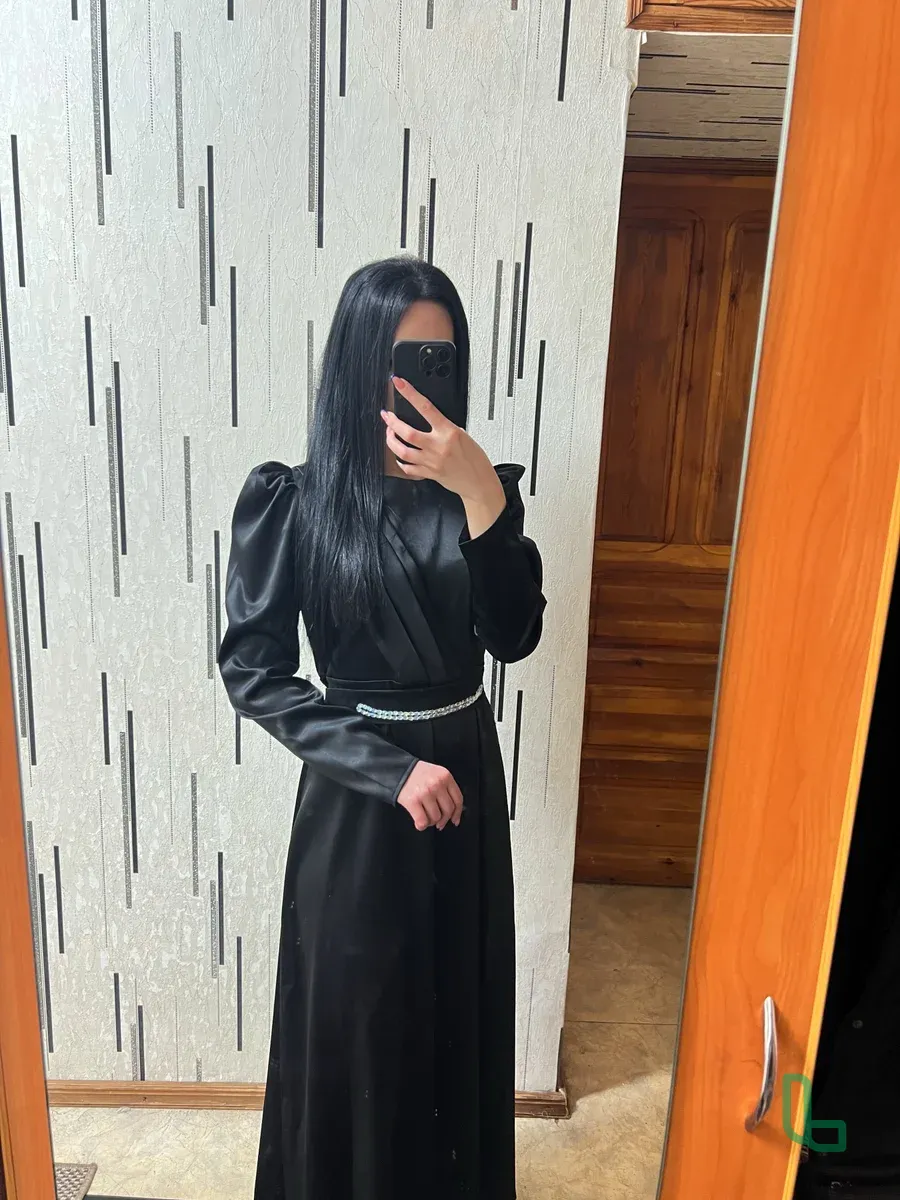 Вечернее платье длинное чёрное