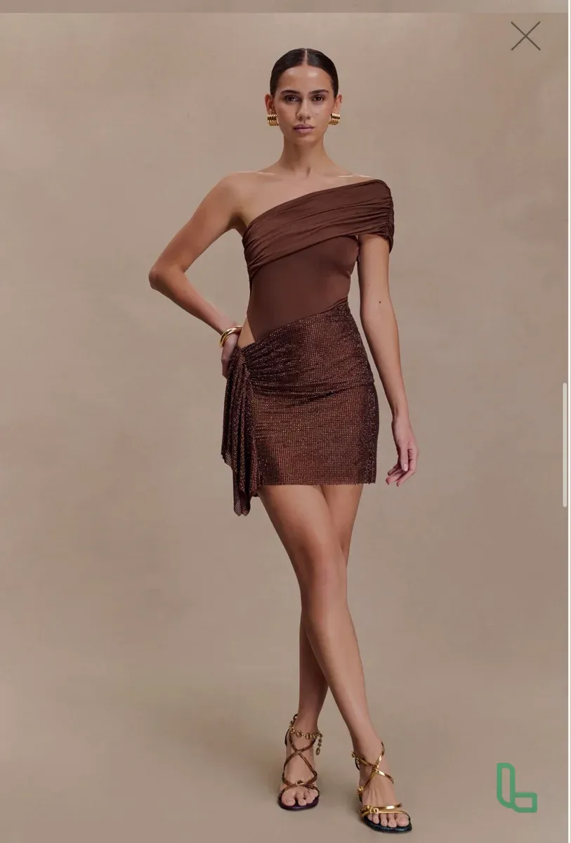 meshki платье (Slinky And Diamante Mini Dress)