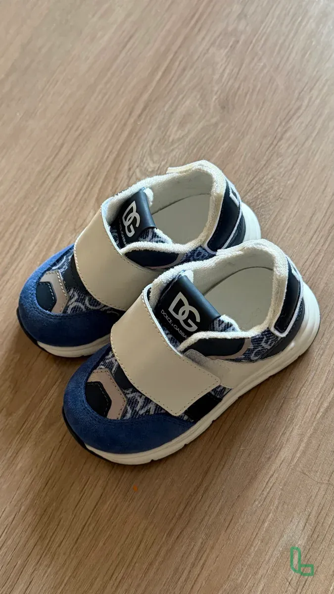 Детские Кроссовки DOLCE&GABBANA KIDS Logo Velcro S