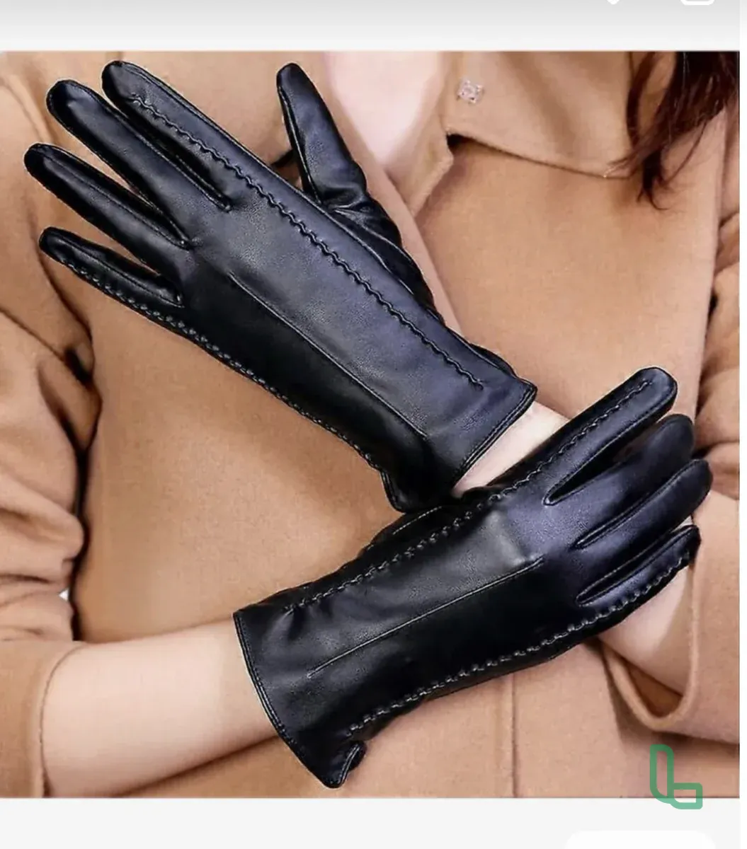 Перчатки женские кожаные