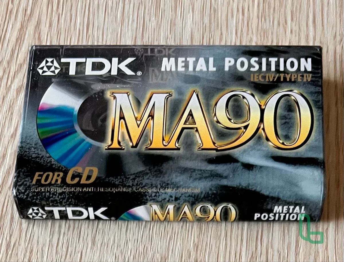 Компакт-кассета TDK MA90, Метал, Позиция 4, Новая