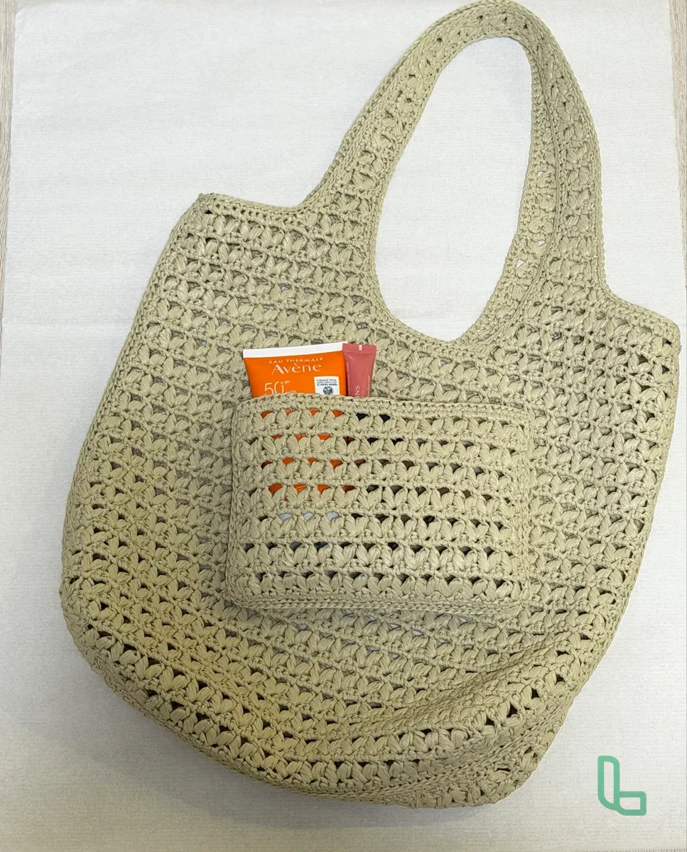 Сумка с косметичкой ручной работы