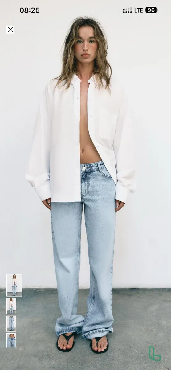Джинсы Zara с низкой посадкой