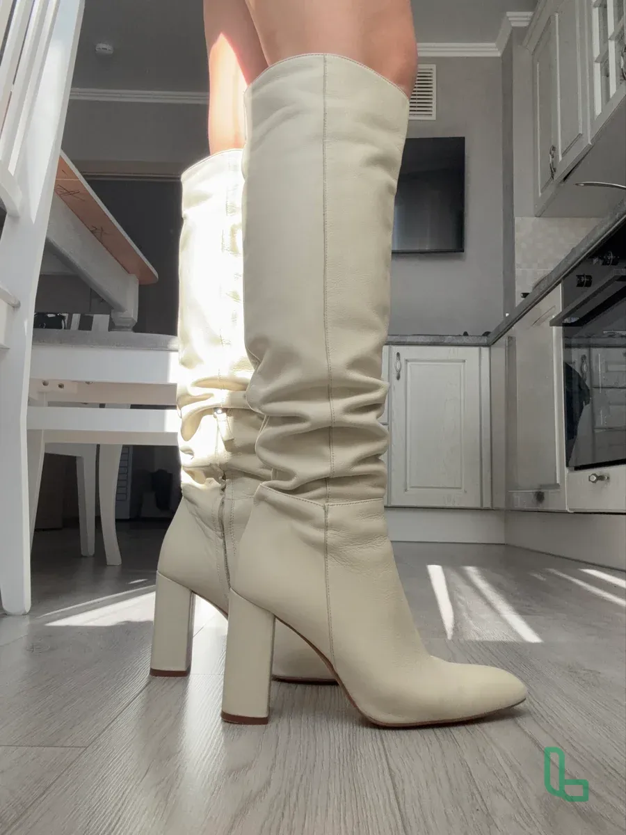 Сапоги натуральная кожа ZARA