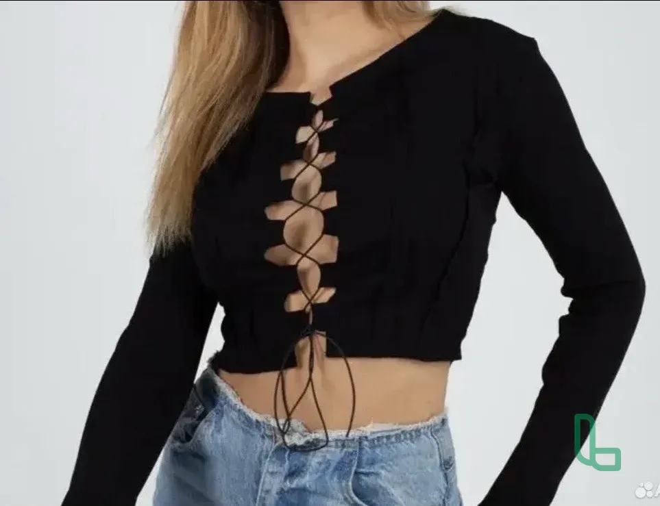 Топ с длинным рукавом