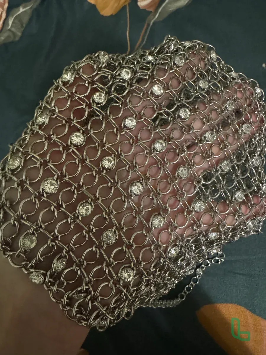 Сумка Zara Новая Металлическая Со Стразами