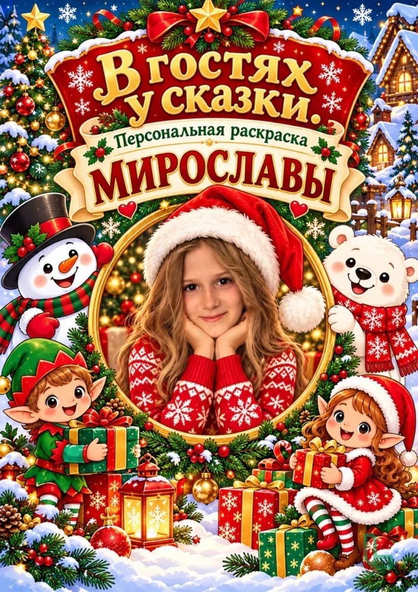Индивидуальная раскраска по фотографии ребенка