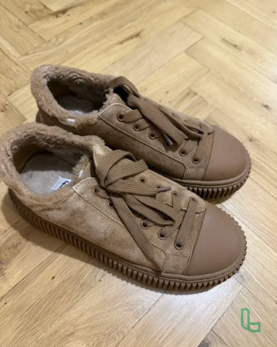 Зимние кеды женские с мехом