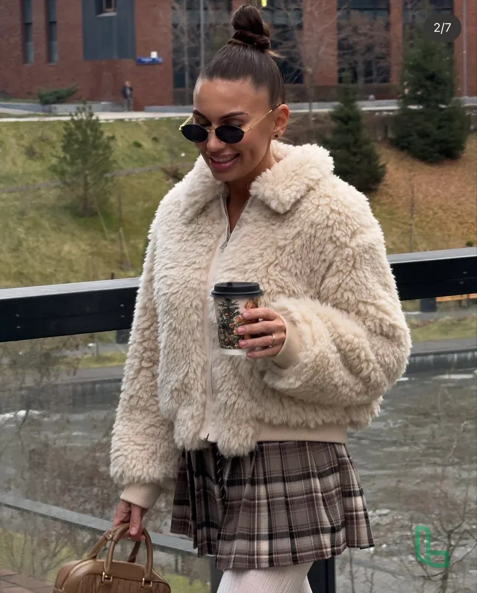 Шуба Бомбер Курта Корея