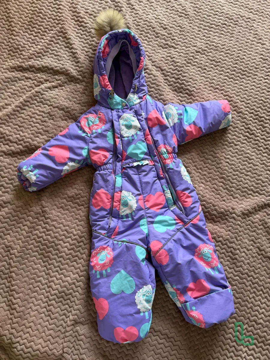 Комбинезон зимний для девочки р-р 86