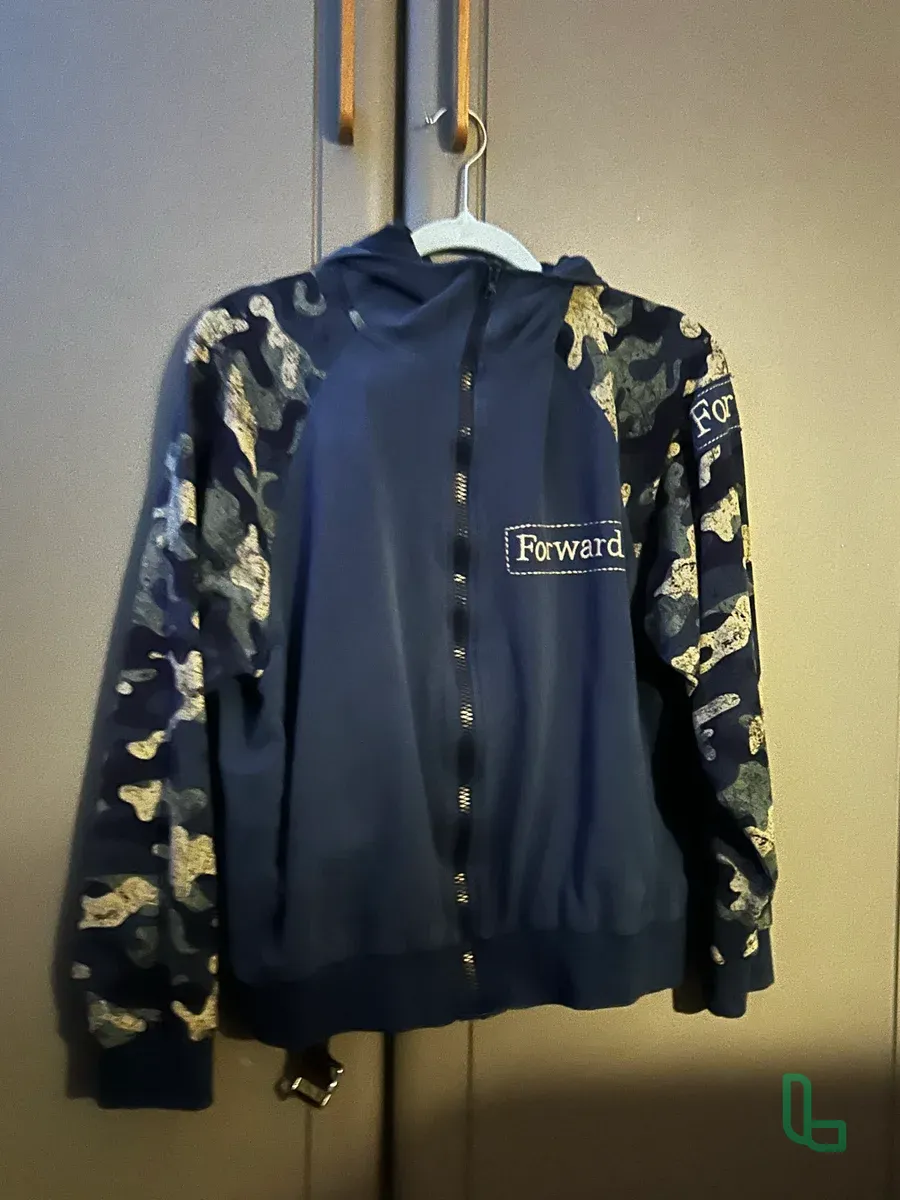 Синяя Зипка Forward с камуфляжем