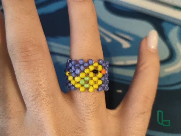 Колечко из бисера