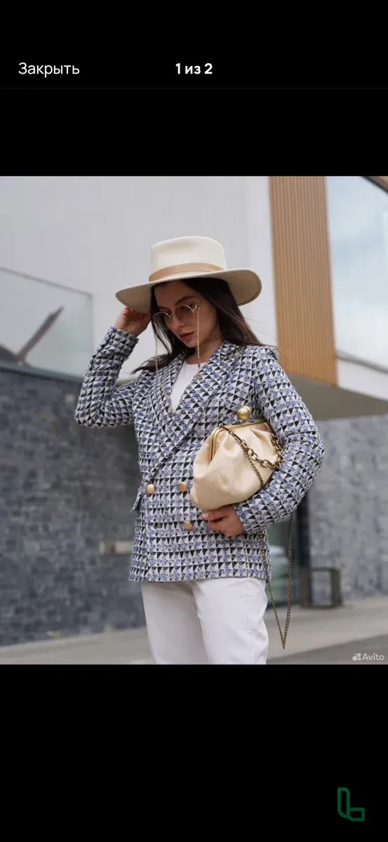 Пиджак твидовый marchelas