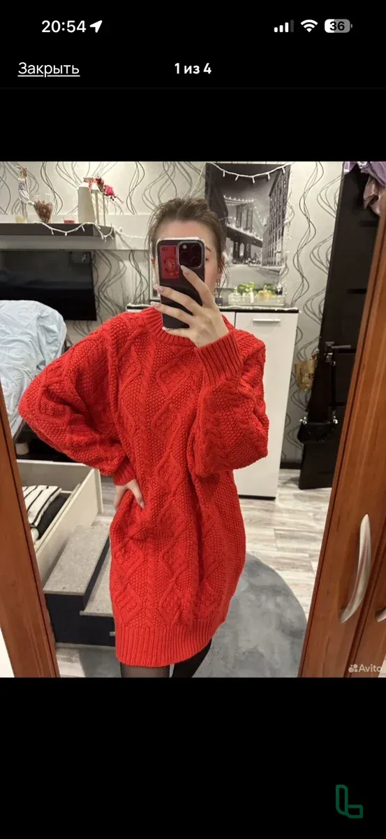 Платье-свитер ZARA